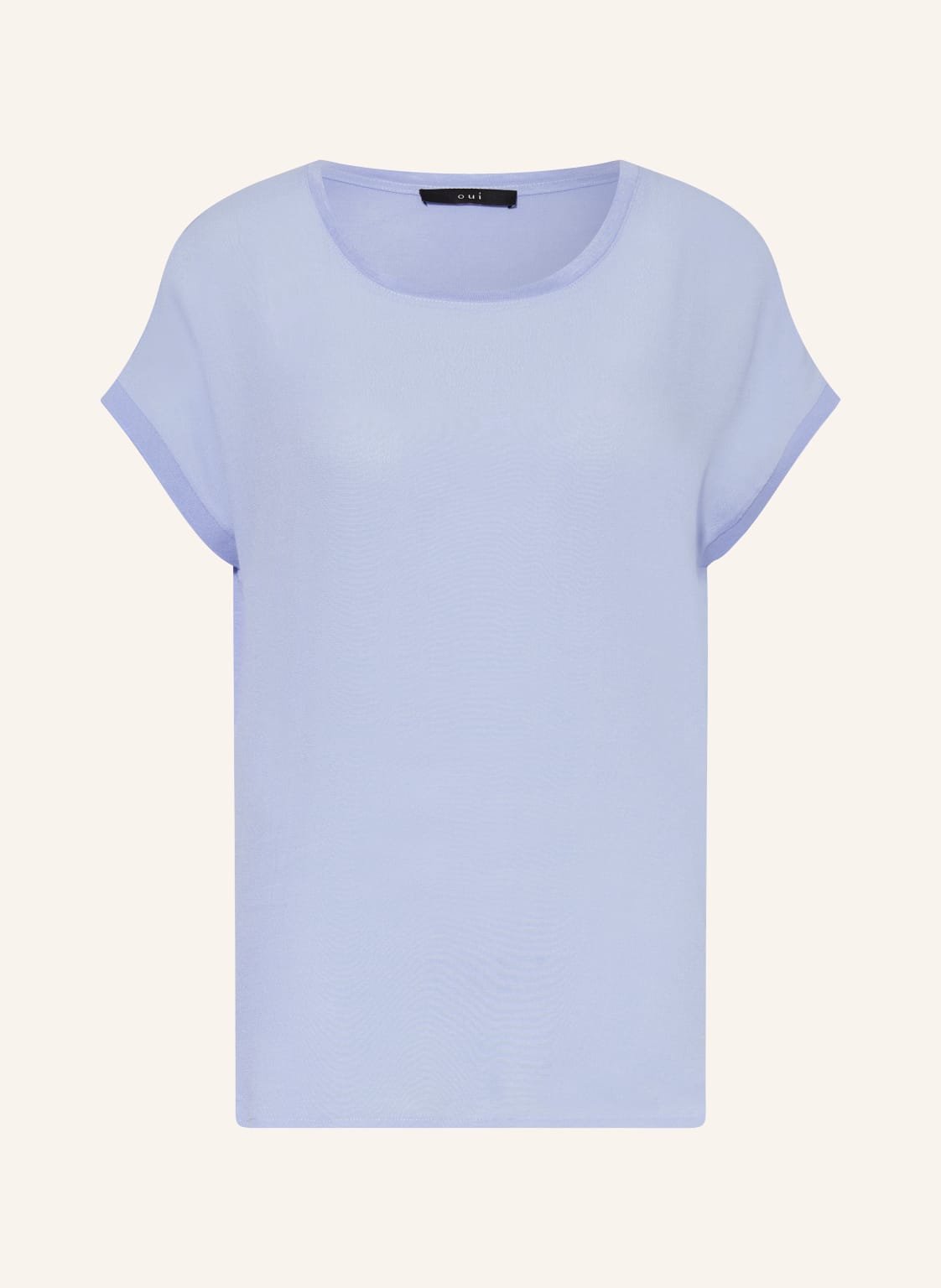 Oui Blusenshirt Im Materialmix blau von Oui