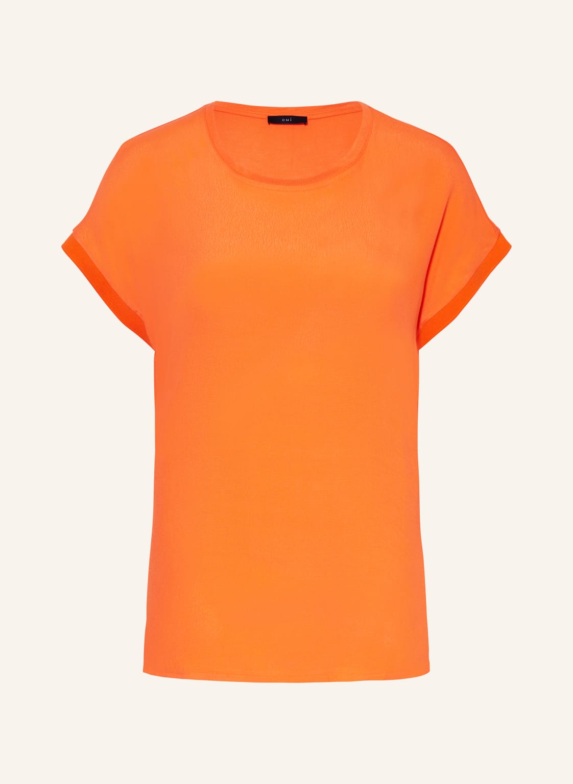 Oui Blusenshirt Im Materialmix orange von Oui