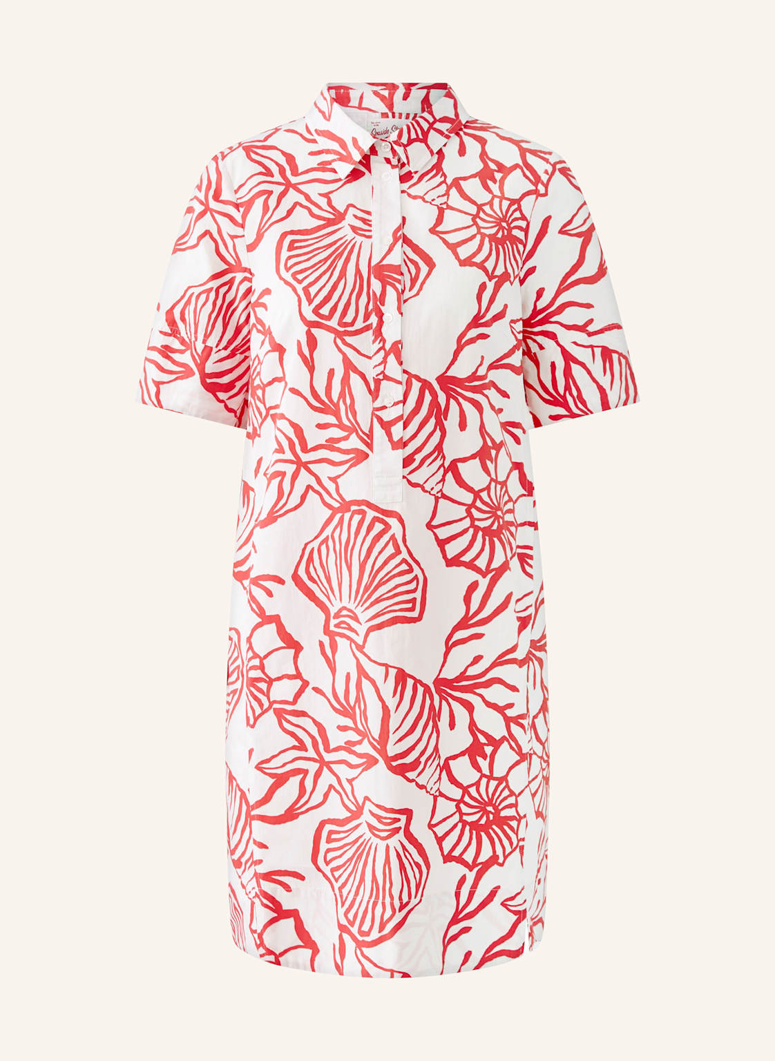 Oui Hemdblusenkleid rot Oui Hemdblusenkleid rot von Oui