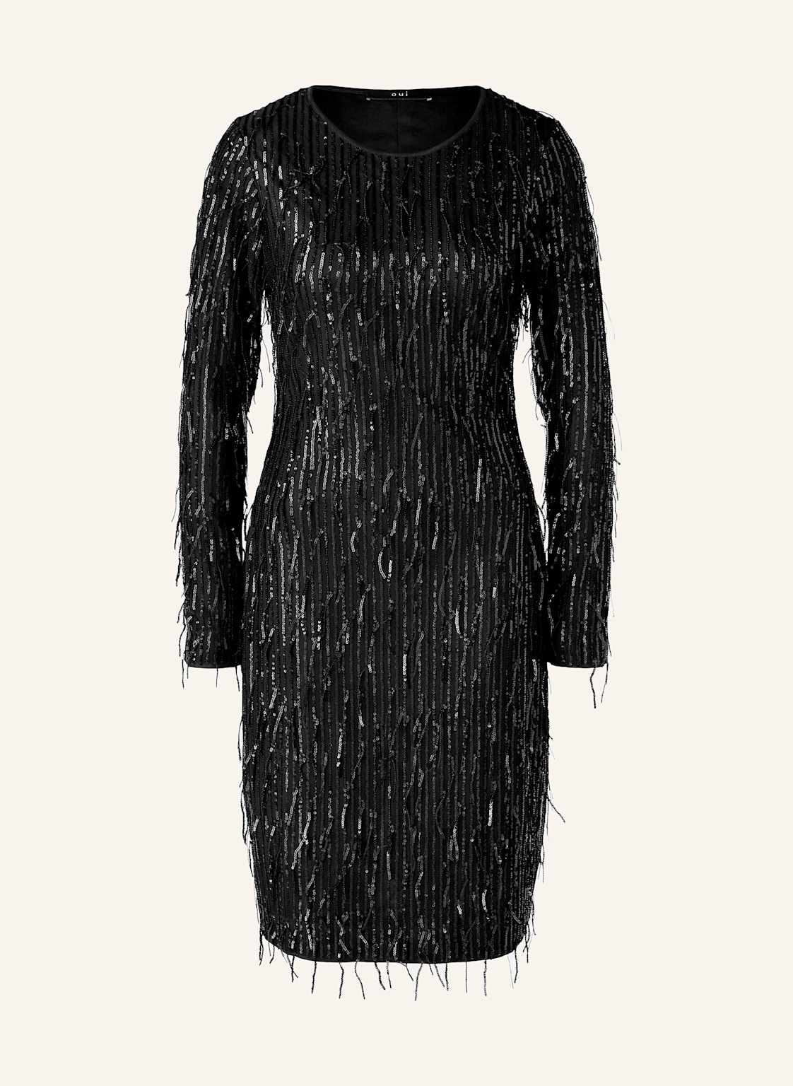 Oui Kleid Mit Pailletten schwarz Oui Kleid Mit Pailletten schwarz von Oui