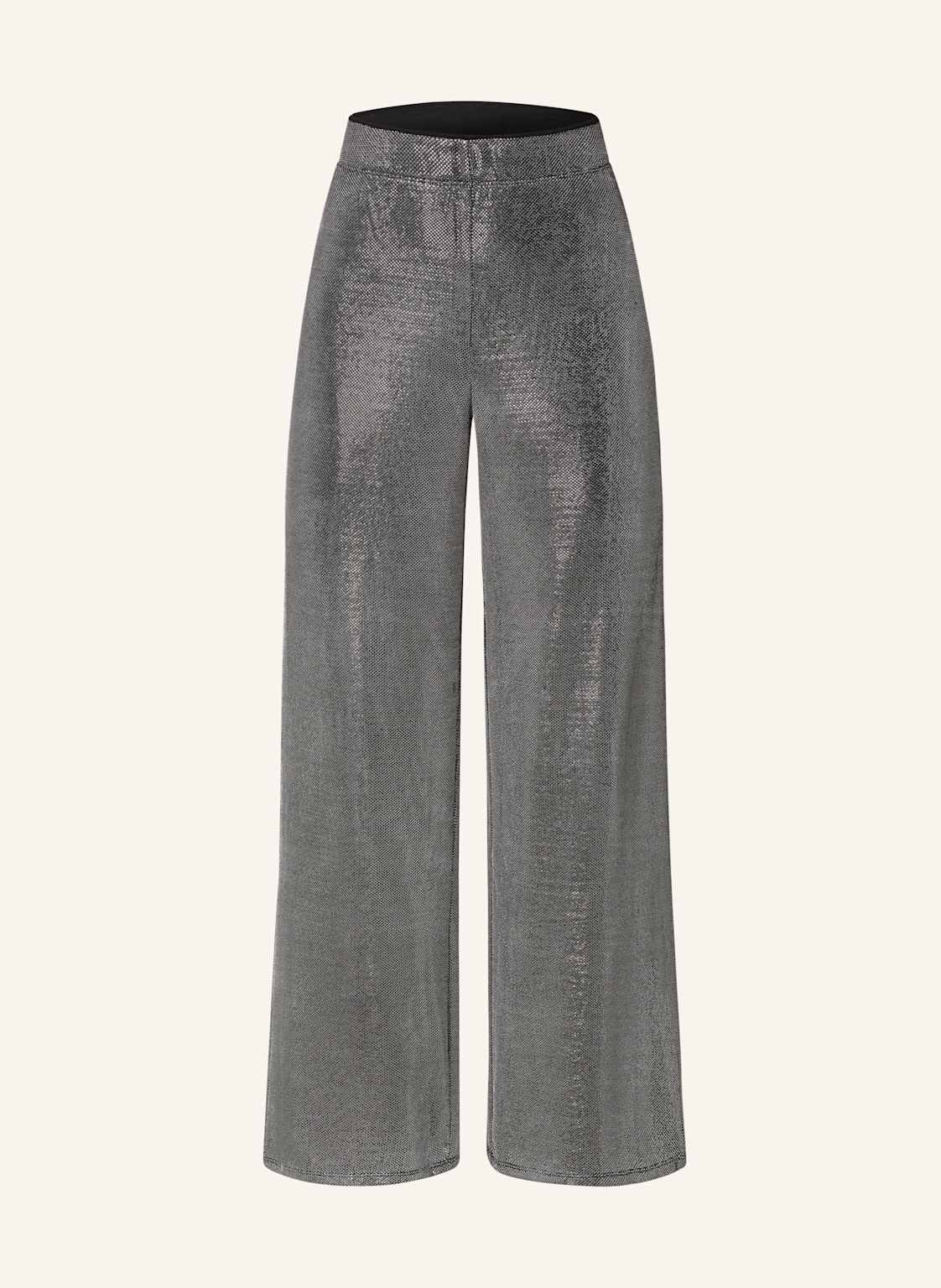 Oui Marlenehose Mit Glitzergarn grau Oui Marlenehose Mit Glitzergarn grau von Oui