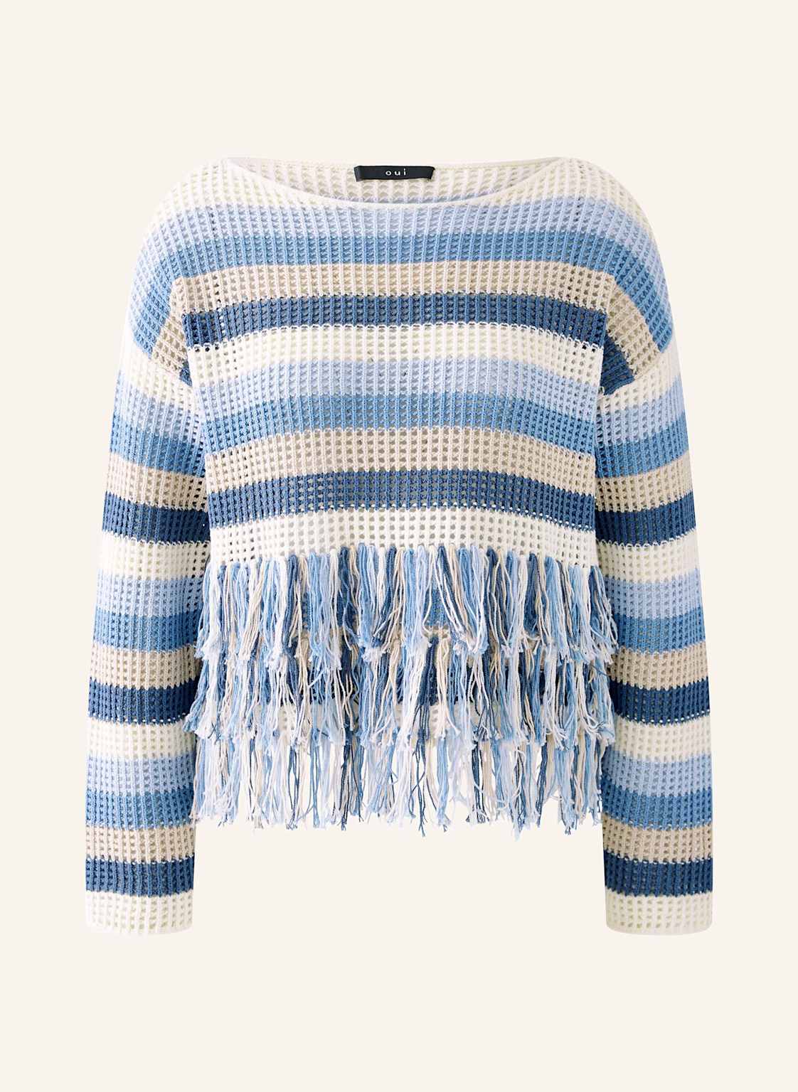 Oui Pullover blau von Oui