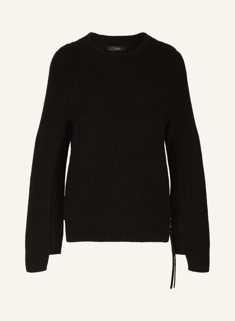 Oui Pullover schwarz von Oui