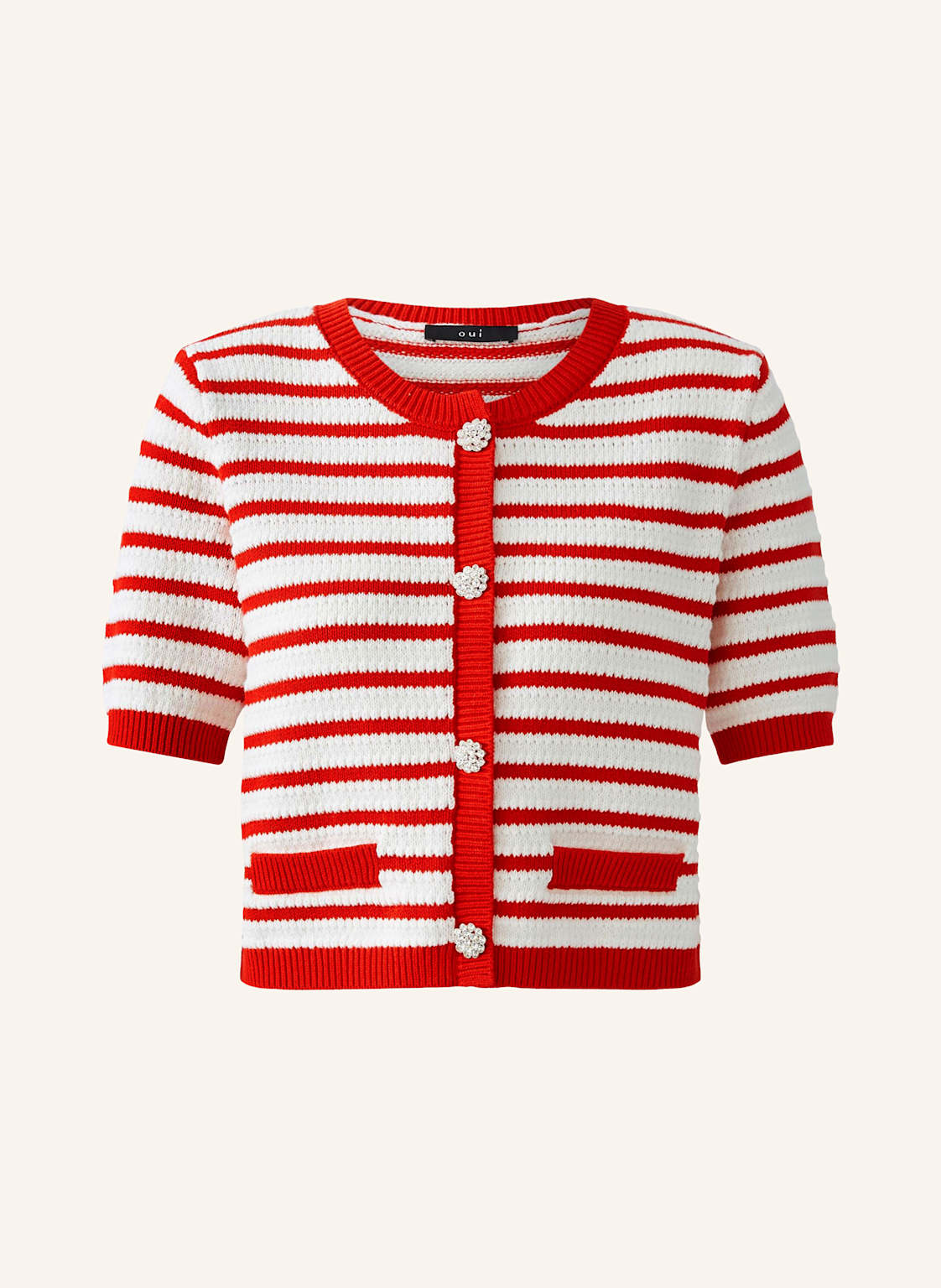 Oui Strickjacke rot von Oui