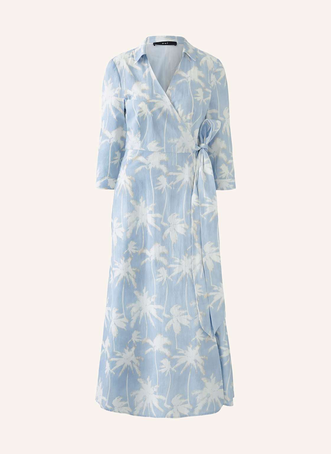 Oui Wickelkleid blau von Oui