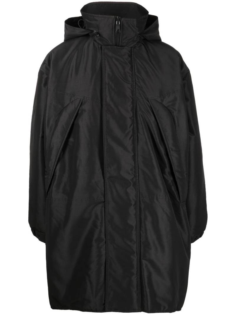 OUR LEGACY hooded concealed-fastening parka coat - Black von OUR LEGACY
