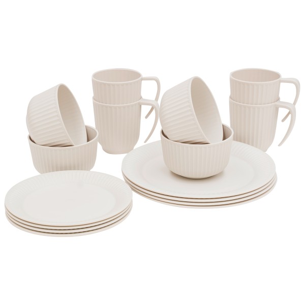 Outwell - Delish 4 Person Dinner Set - Geschirr-Set beige/weiß von Outwell