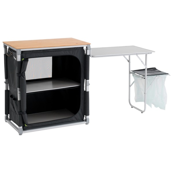 Outwell - Padres Storage Unit with Side Table - Campingschrank Gr 210,5/149,5 x 45/45,5 x 82/70 grau von Outwell