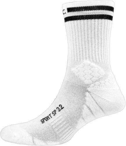 P.A.C PAC SP 3.2 Sport Recycled Stripes Sock 2x Pack - white-blk stripes (Grösse: M40-43) von P.A.C