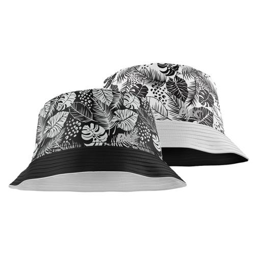 P.A.C. Bucket Hat Ledras S/M - black/white AOP (Grösse: S/M) von P.A.C