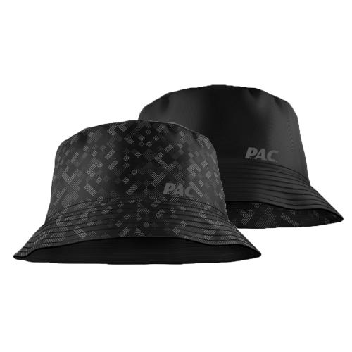 P.A.C. Bucket Hat Ledras S/M - black AOP (Grösse: S/M) von P.A.C