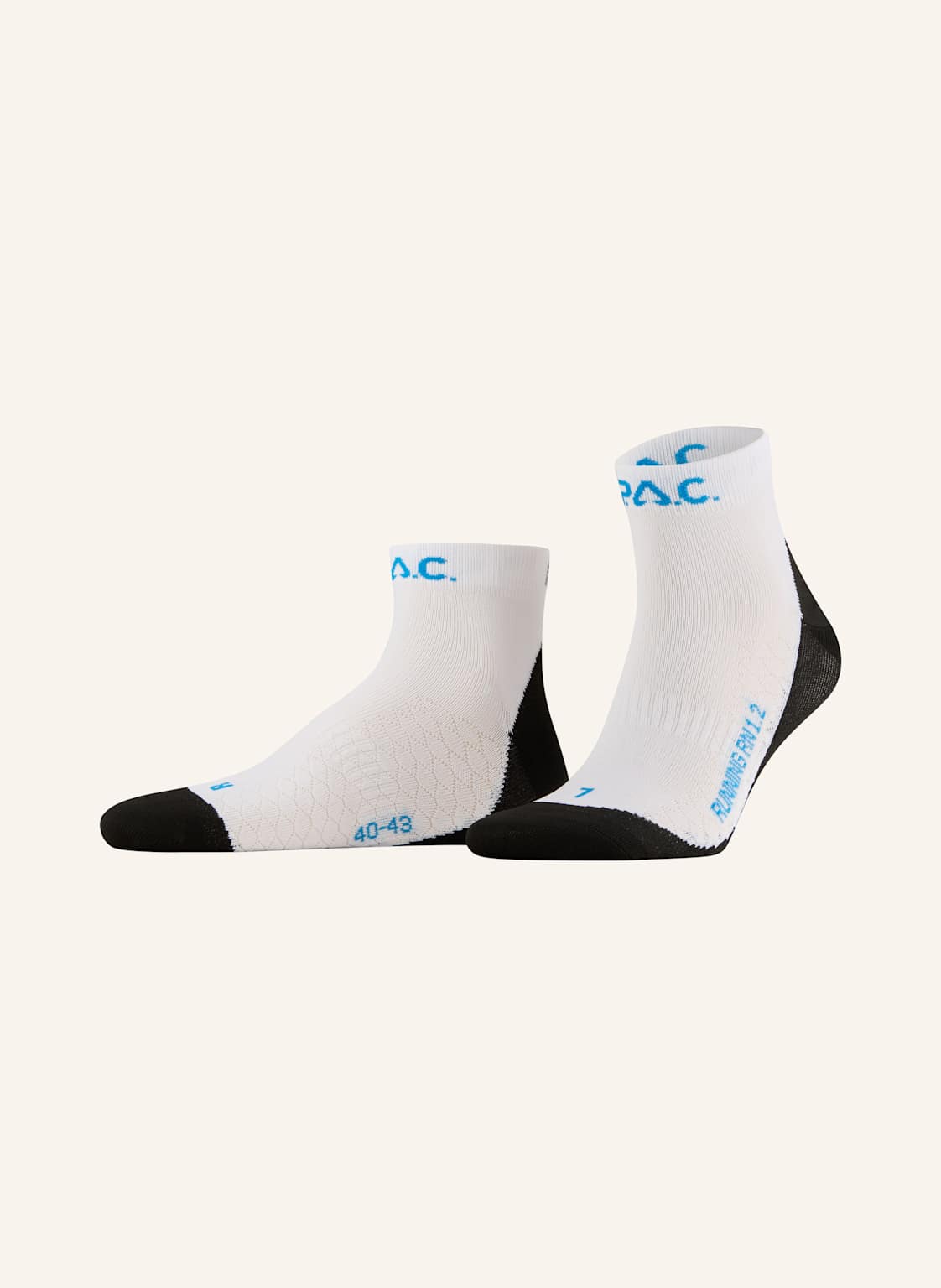 P.A.C. Laufsocken Rn 1.2 Ultralight Speed weiss von P.A.C.