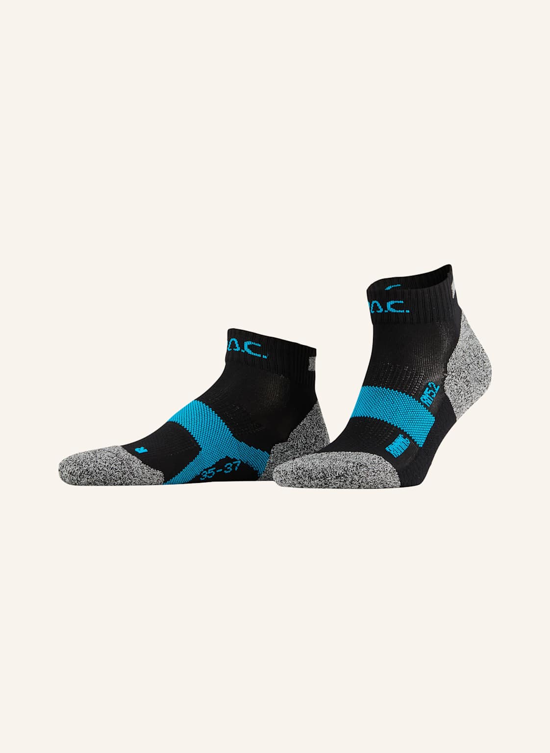 P.A.C. Laufsocken Rn 5.2 Pro Short schwarz von P.A.C.