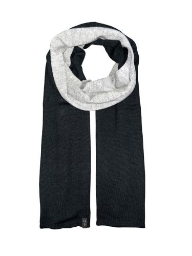 P.A.C. Merino Kesara Scarf - black-grey melang (Grösse: one si) von P.A.C