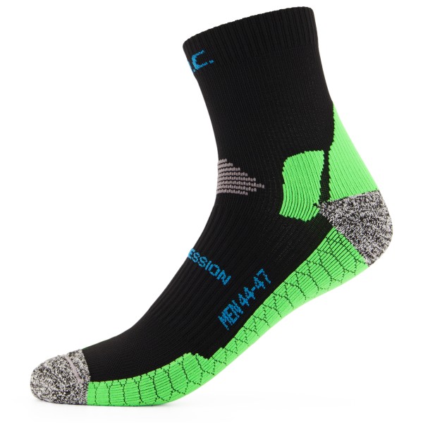P.A.C. - RN 6.0 Running Pro Mid Compression - Kompressionssocken Gr 40-43;44-47 schwarz;weiß von P.A.C.