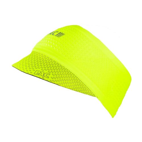 P.A.C. Recycled Seamless Visor Headband - neon yellow (Grösse: one si) von P.A.C