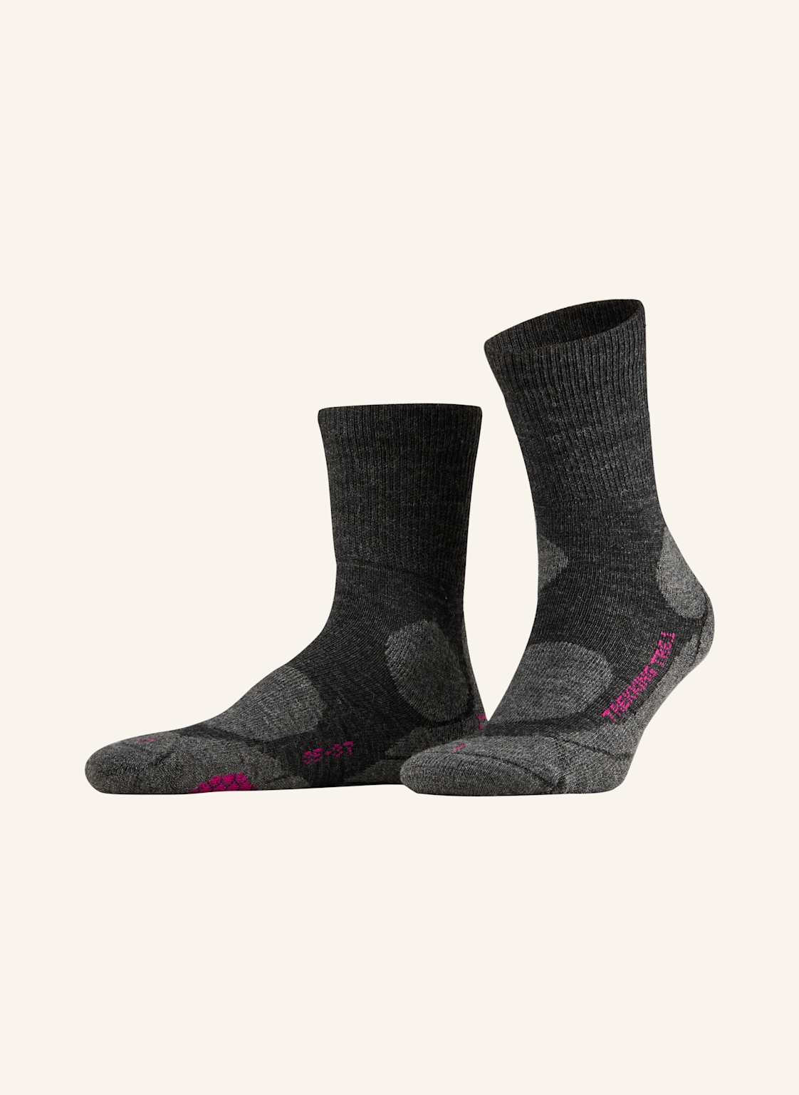 P.A.C. Trekking-Socken Tr 6.1 Medium Mit Merinowolle grau von P.A.C.
