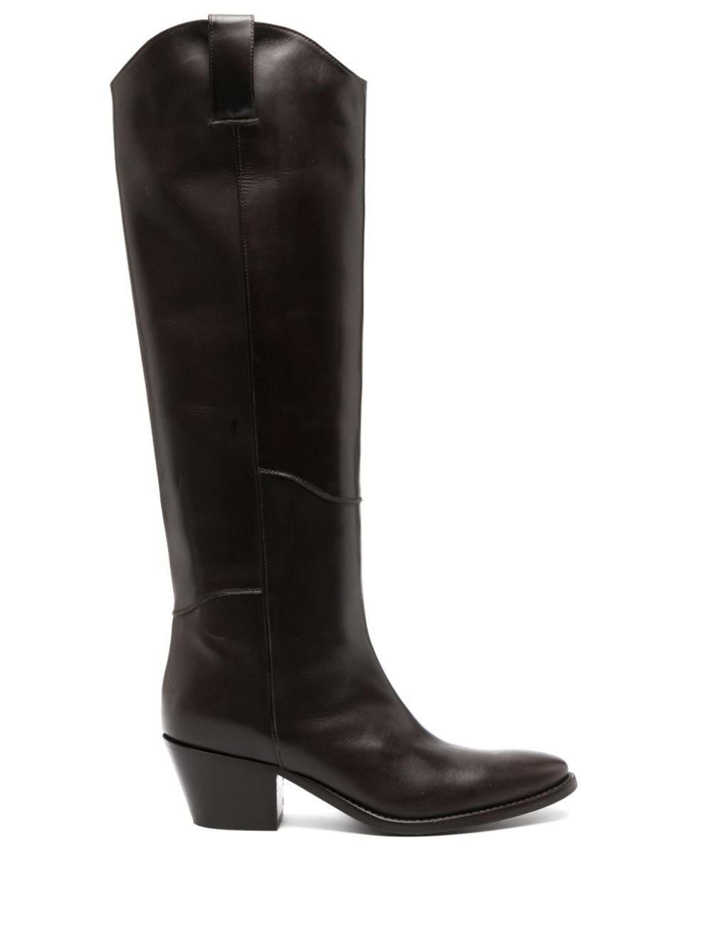 P.A.R.O.S.H. 65mm knee-high leather boots - Brown von P.A.R.O.S.H.