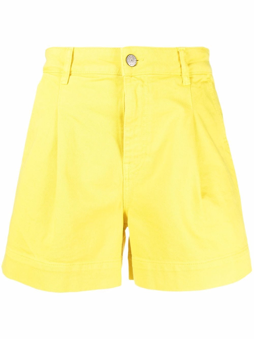 P.A.R.O.S.H. Cabare pleat-detail shorts - Yellow von P.A.R.O.S.H.