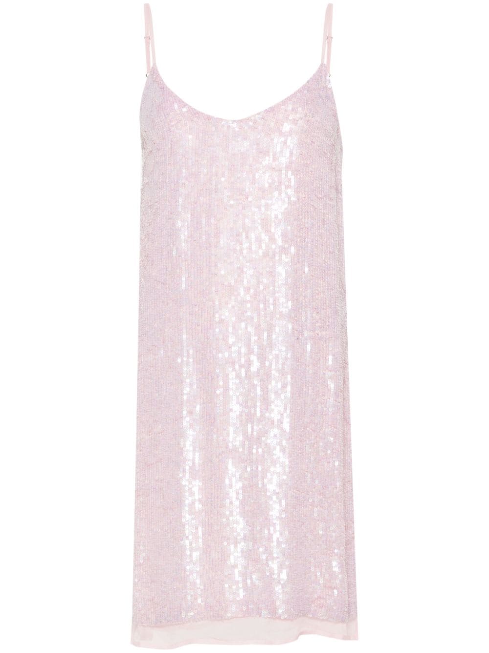 P.A.R.O.S.H. Gabriel sequinned mini dress - Pink von P.A.R.O.S.H.