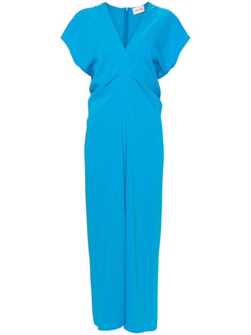 P.A.R.O.S.H. Panty draped long dress - Blue von P.A.R.O.S.H.