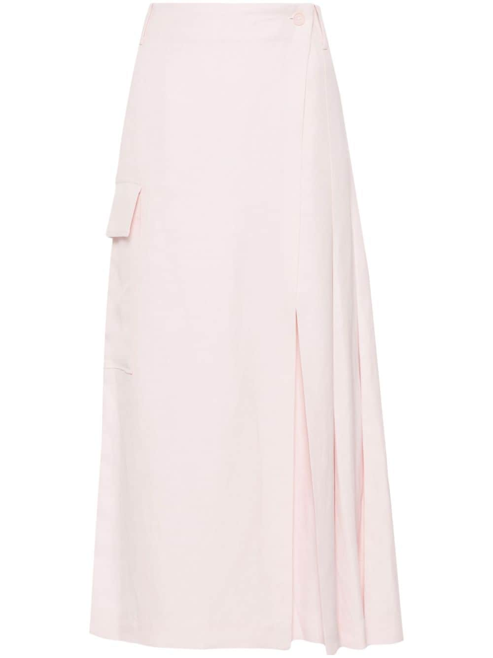 P.A.R.O.S.H. Raisa pleated wrap skirt - Pink von P.A.R.O.S.H.