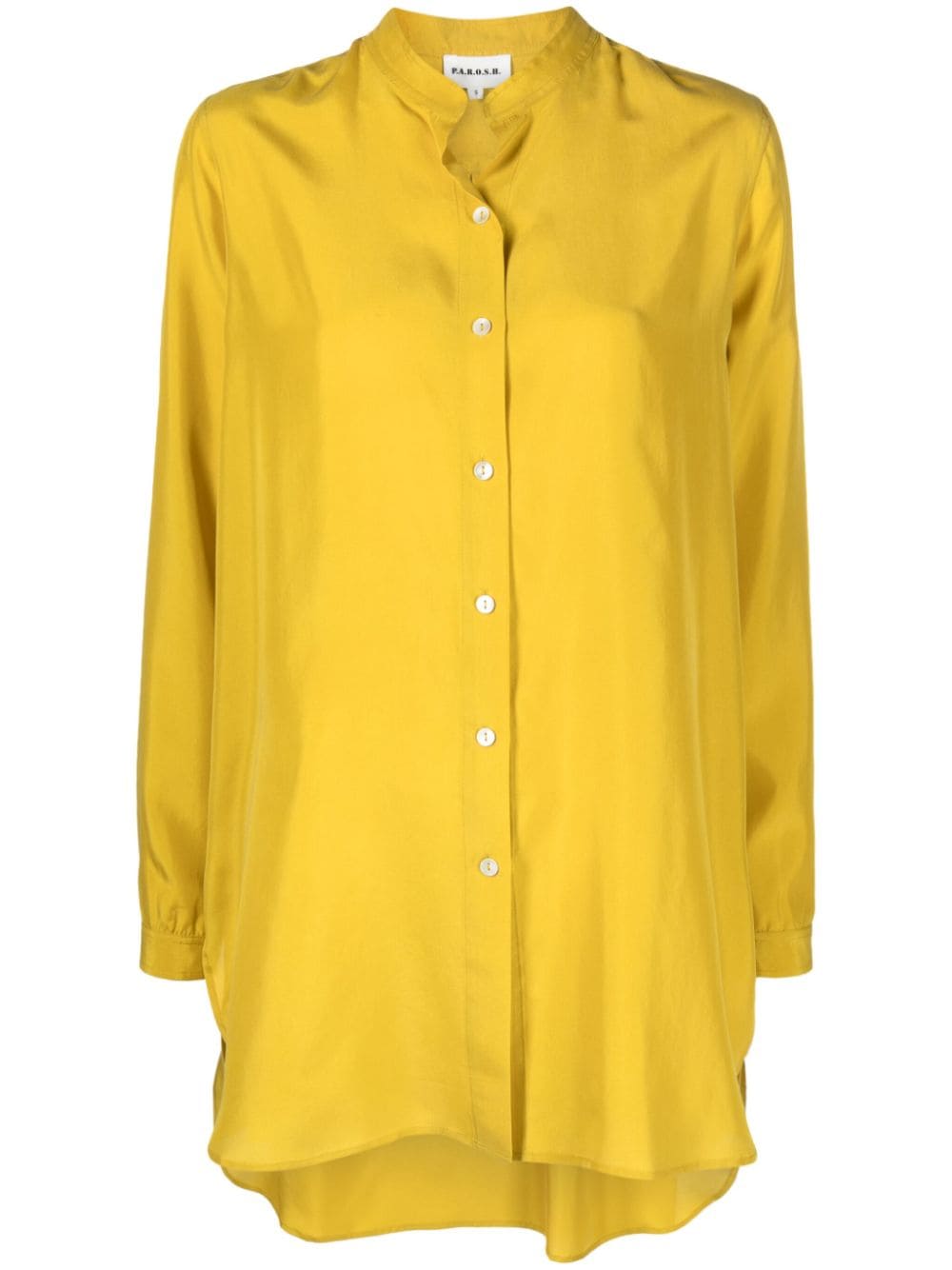 P.A.R.O.S.H. Sunny silk shirt - Yellow von P.A.R.O.S.H.