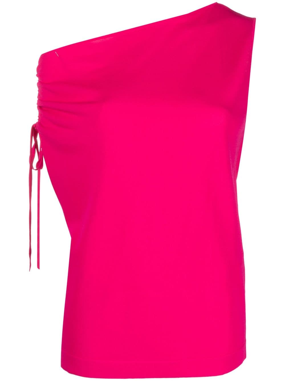 P.A.R.O.S.H. asymmetric tie-fastening top - Pink von P.A.R.O.S.H.