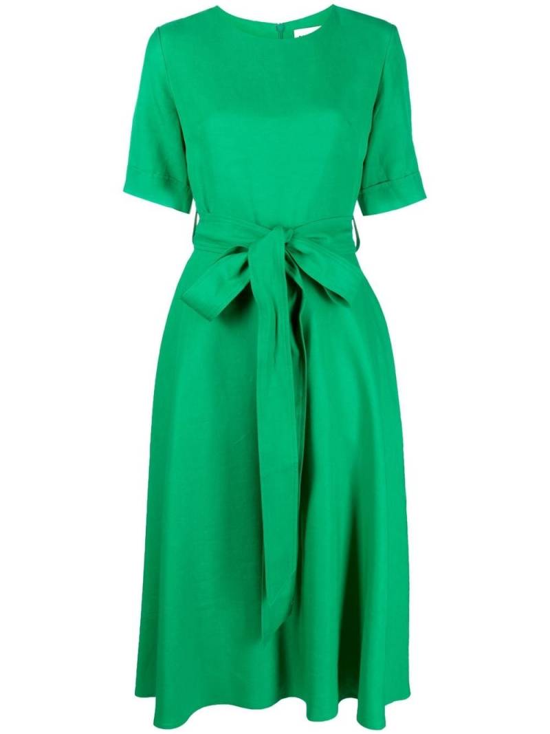 P.A.R.O.S.H. belted flared midi dress - Green von P.A.R.O.S.H.