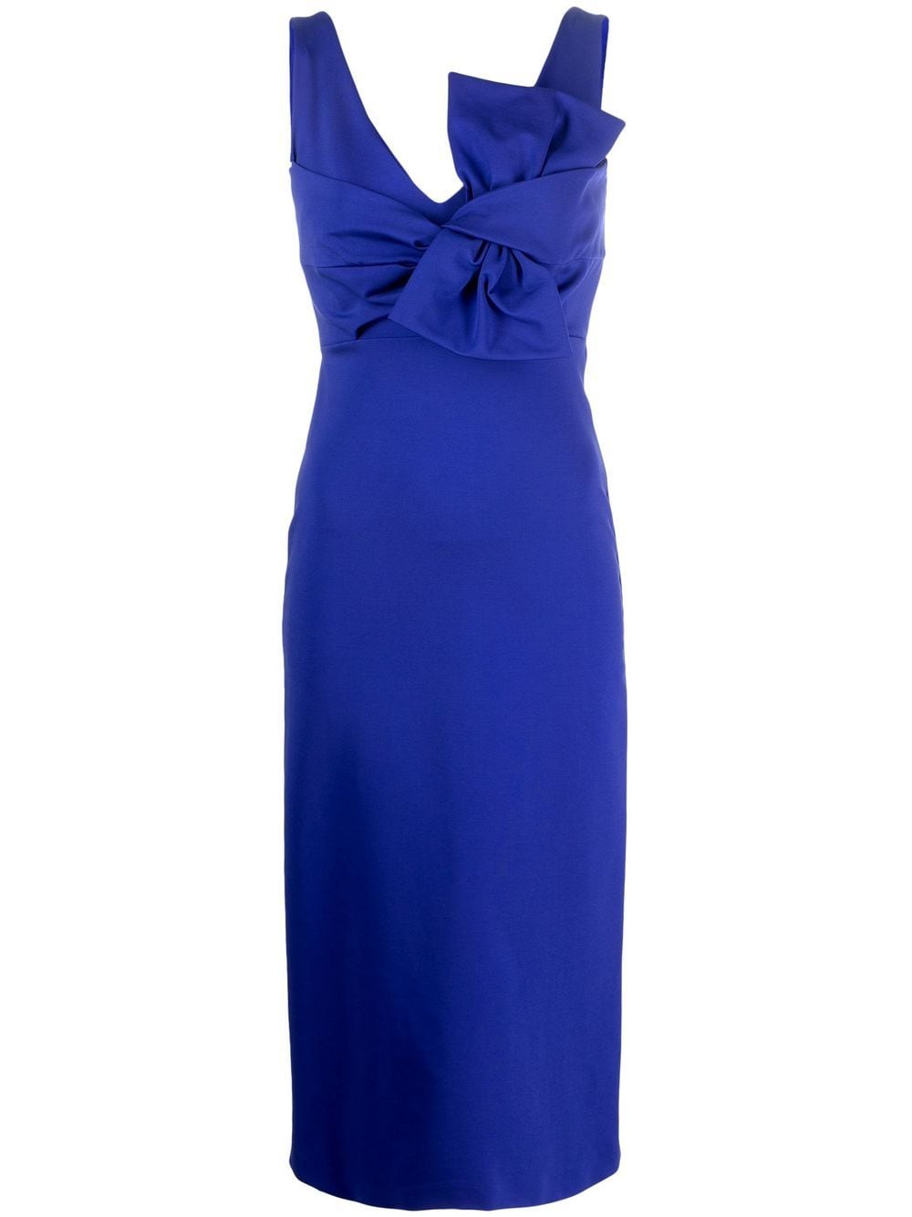 P.A.R.O.S.H. bow-detail midi dress - Blue von P.A.R.O.S.H.