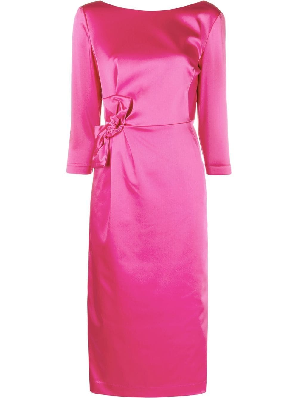 P.A.R.O.S.H. bow-detail midi dress - Pink von P.A.R.O.S.H.