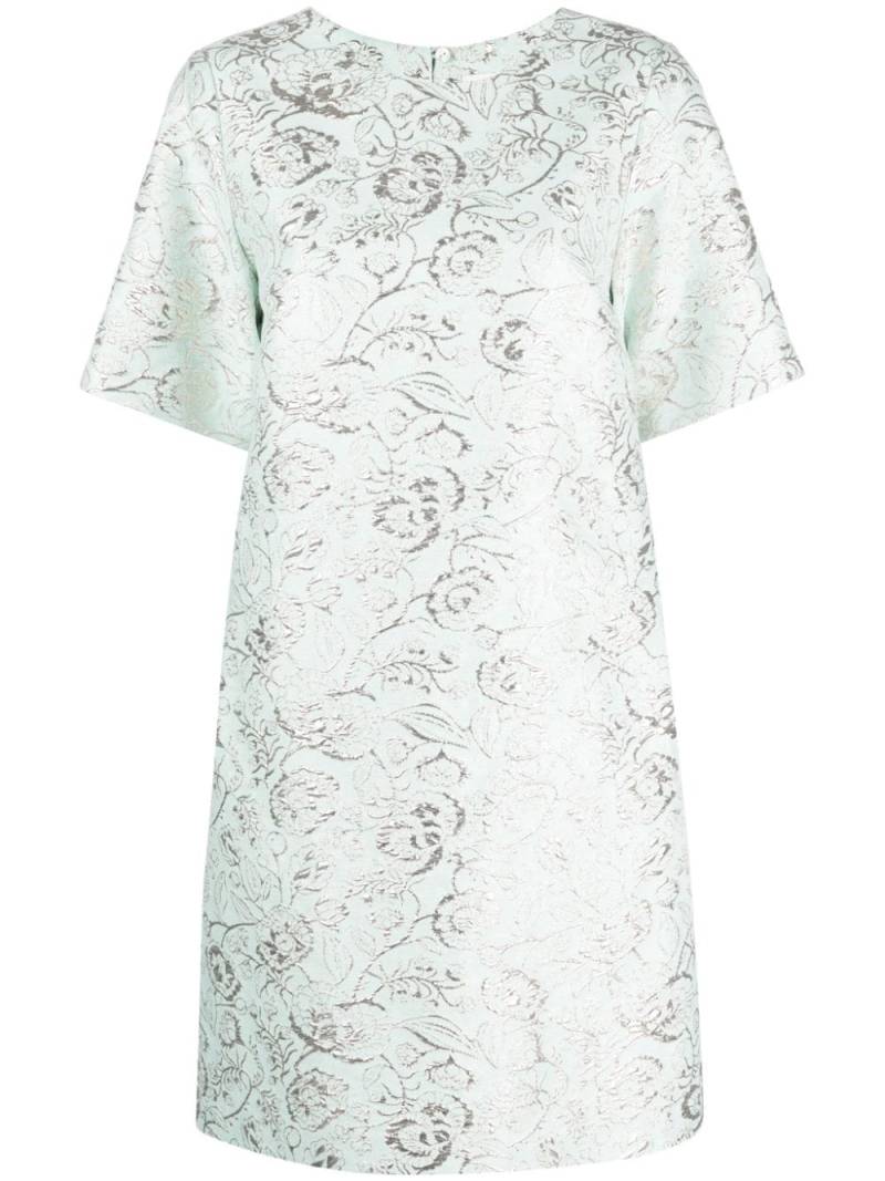 P.A.R.O.S.H. brocade-effect patterned-jacquard dress - Green von P.A.R.O.S.H.