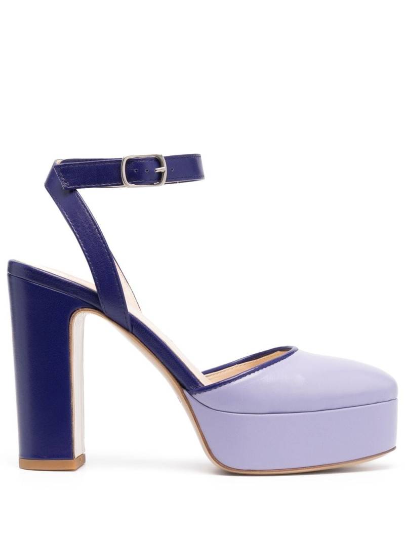 P.A.R.O.S.H. calf-leather platform pumps - Purple von P.A.R.O.S.H.