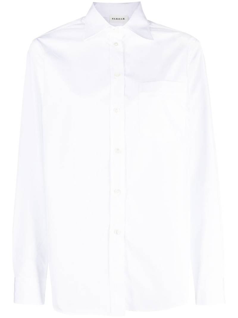 P.A.R.O.S.H. chest-pocket cotton shirt - White von P.A.R.O.S.H.
