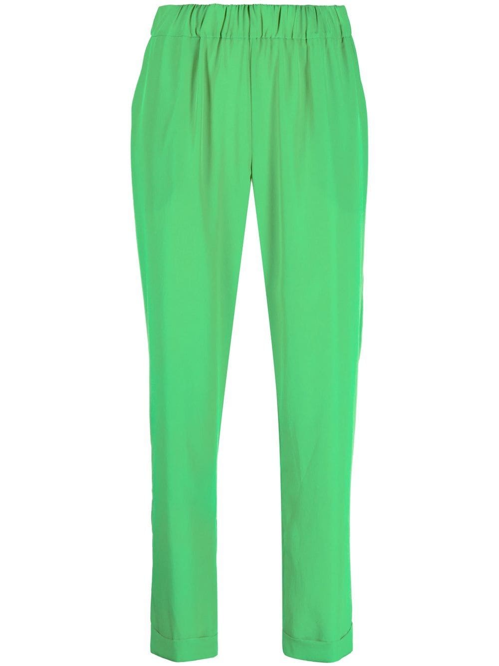 P.A.R.O.S.H. cropped drop-crotch trousers - Green von P.A.R.O.S.H.