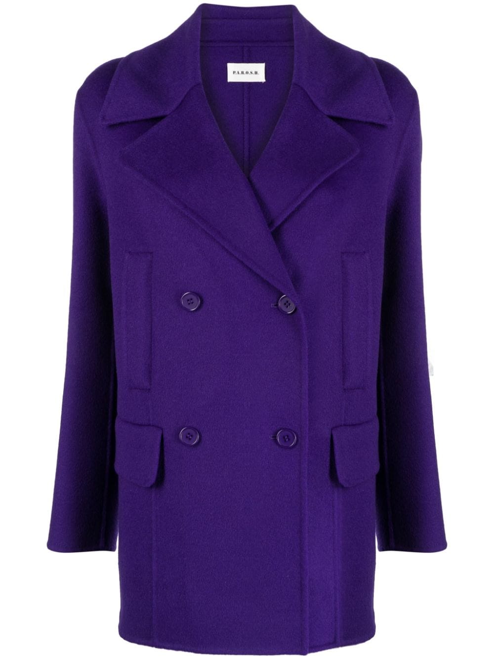 P.A.R.O.S.H. double-breasted wool coat - Purple von P.A.R.O.S.H.