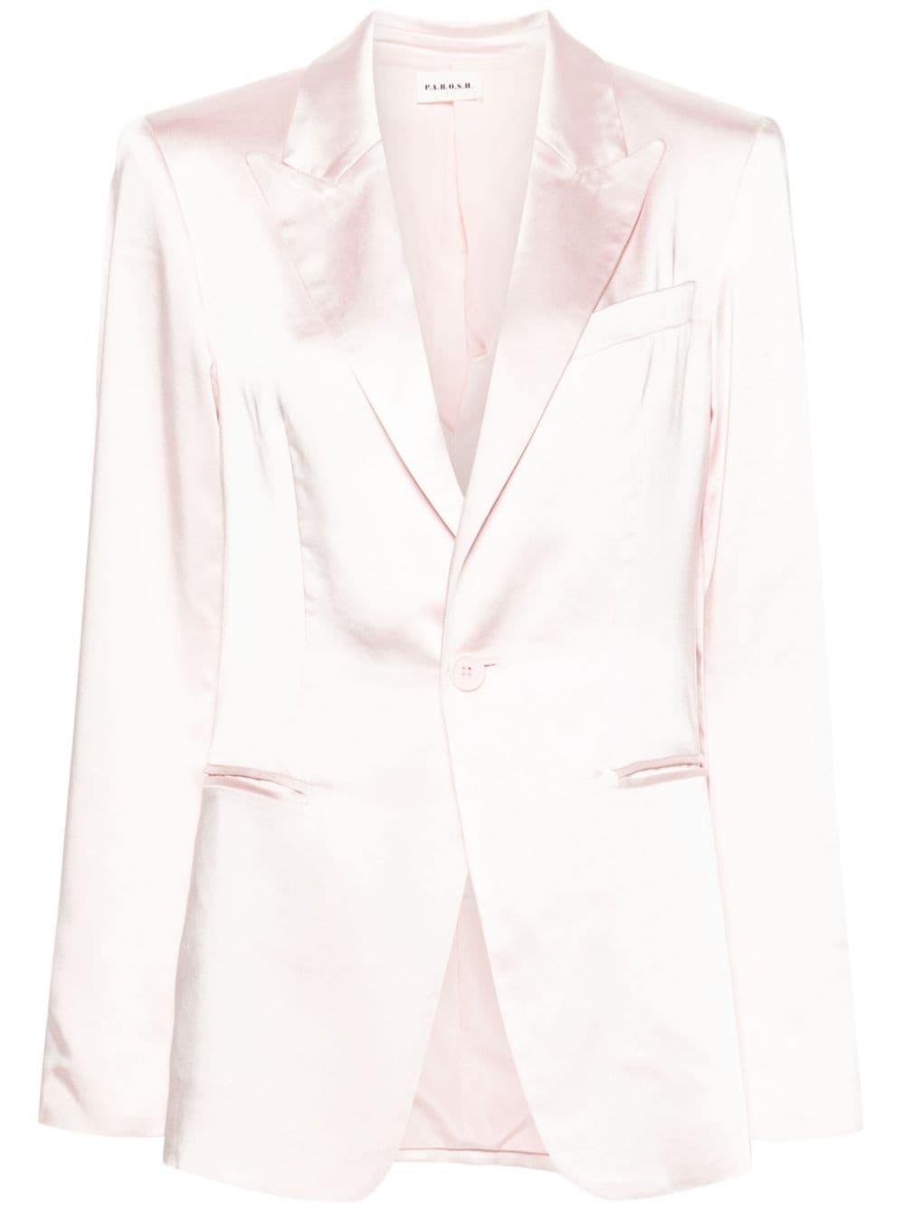 P.A.R.O.S.H. dragon-embroidered satin blazer - Pink von P.A.R.O.S.H.