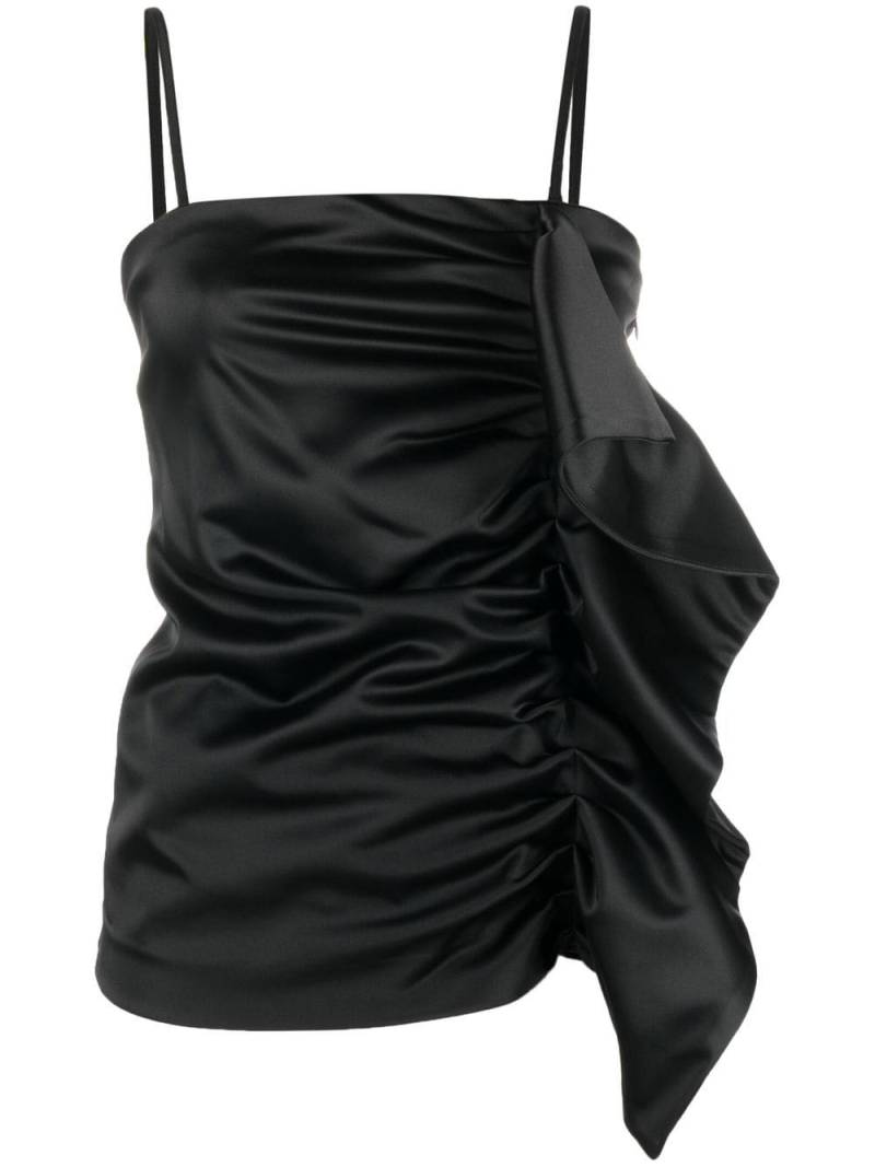 P.A.R.O.S.H. draped-detail sleeveless top - Black von P.A.R.O.S.H.