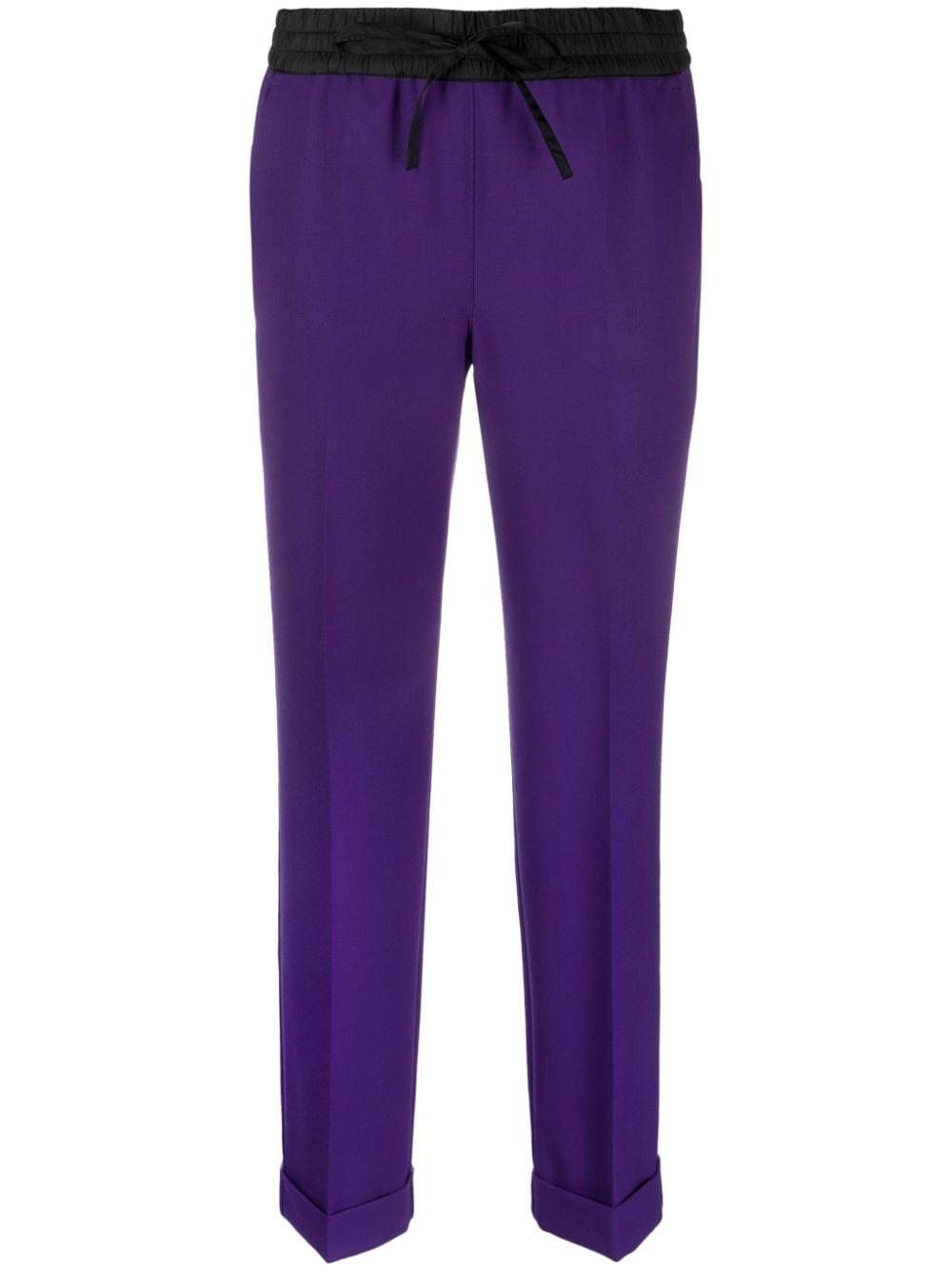 P.A.R.O.S.H. drawstring-waistband virgin wool trousers - Purple von P.A.R.O.S.H.