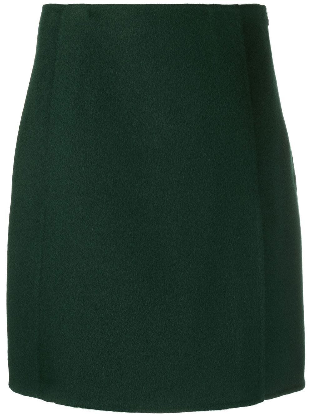 P.A.R.O.S.H. fitted wool min-skirt - Green von P.A.R.O.S.H.