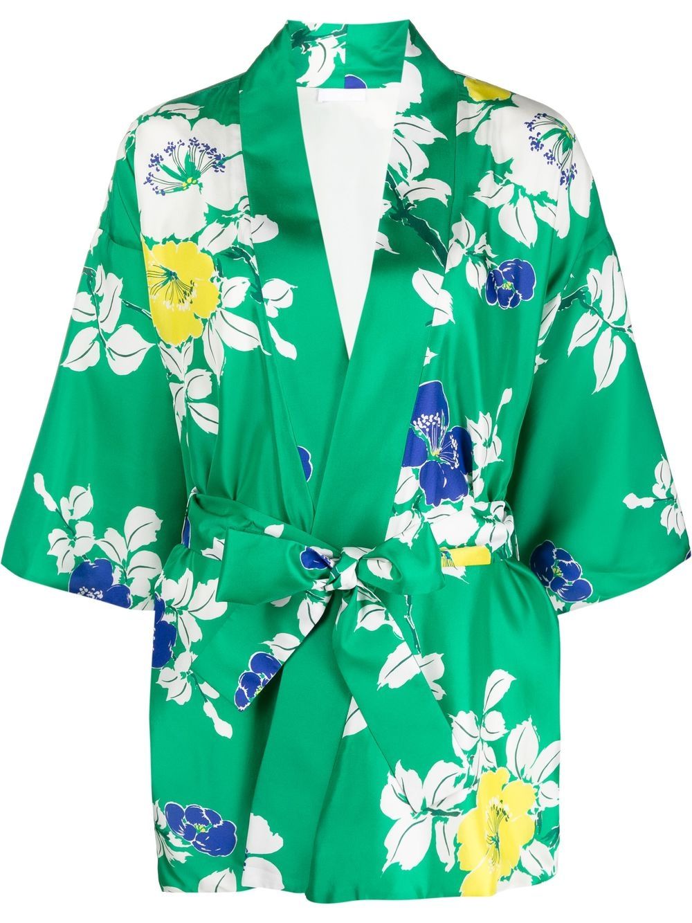 P.A.R.O.S.H. floral-print kimono jacket - Green von P.A.R.O.S.H.