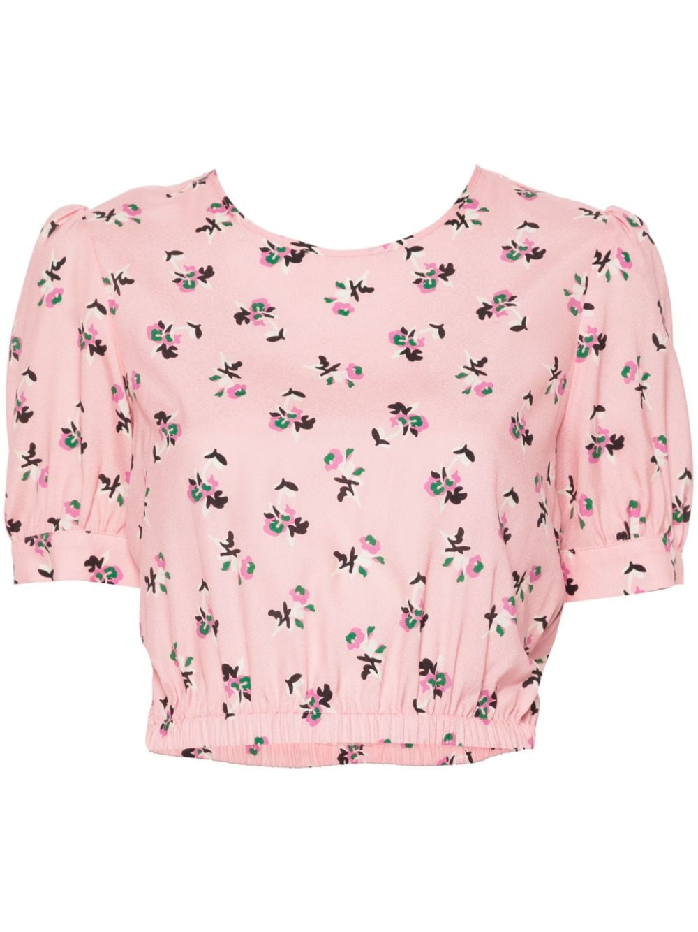 P.A.R.O.S.H. floral-print silk blouse - Pink von P.A.R.O.S.H.