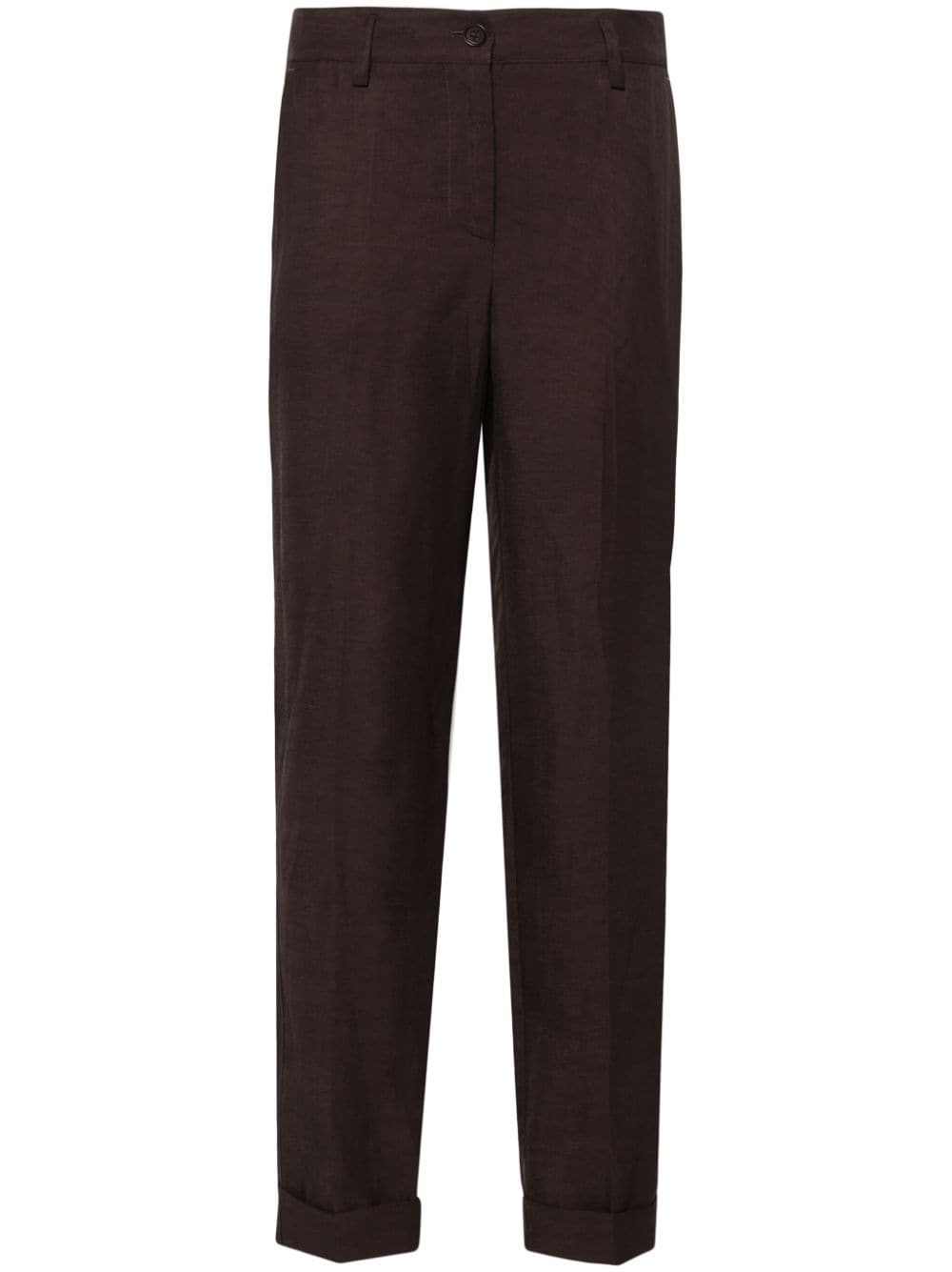 P.A.R.O.S.H. high-waist tapered trousers - Brown von P.A.R.O.S.H.