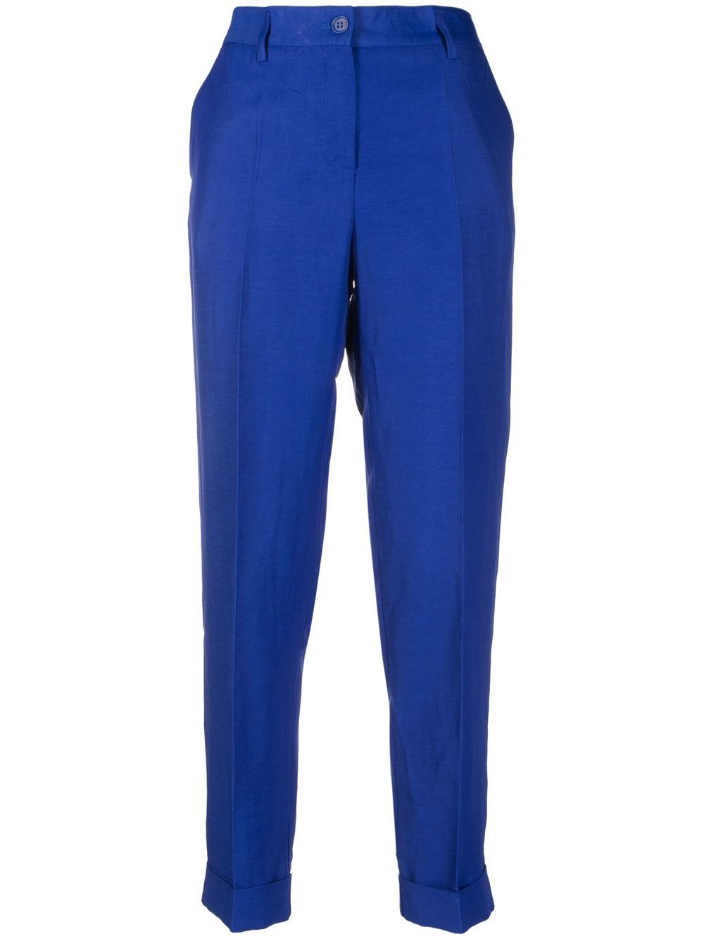 P.A.R.O.S.H. high-waisted cropped trousers - Blue von P.A.R.O.S.H.