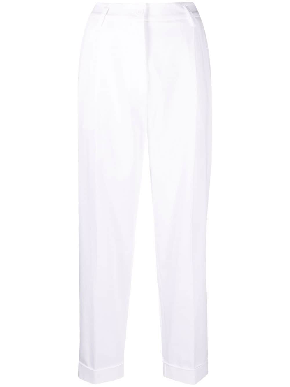 P.A.R.O.S.H. high-waisted tailored trousers - White von P.A.R.O.S.H.