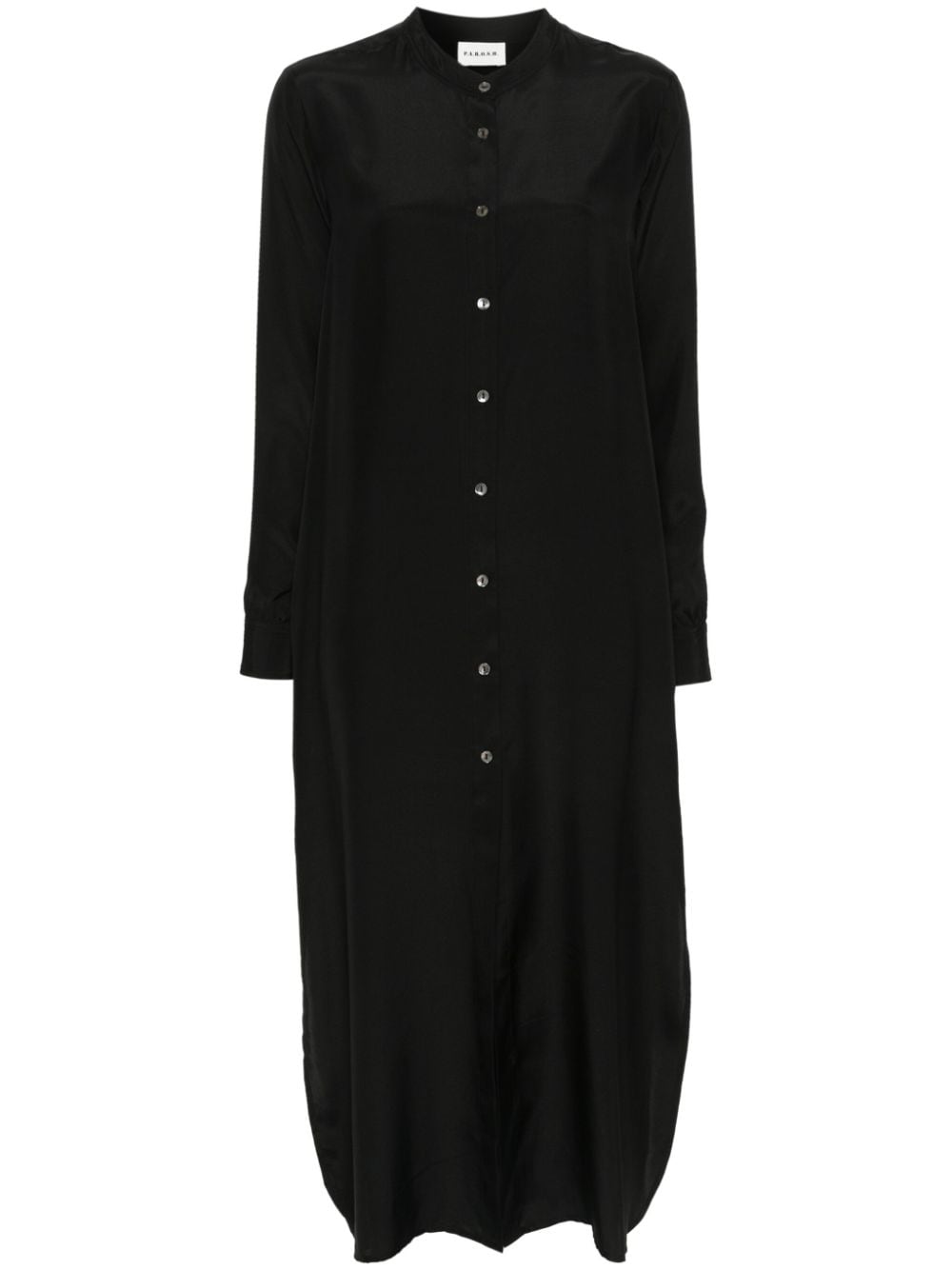 P.A.R.O.S.H. long-sleeve silk dress - Black von P.A.R.O.S.H.