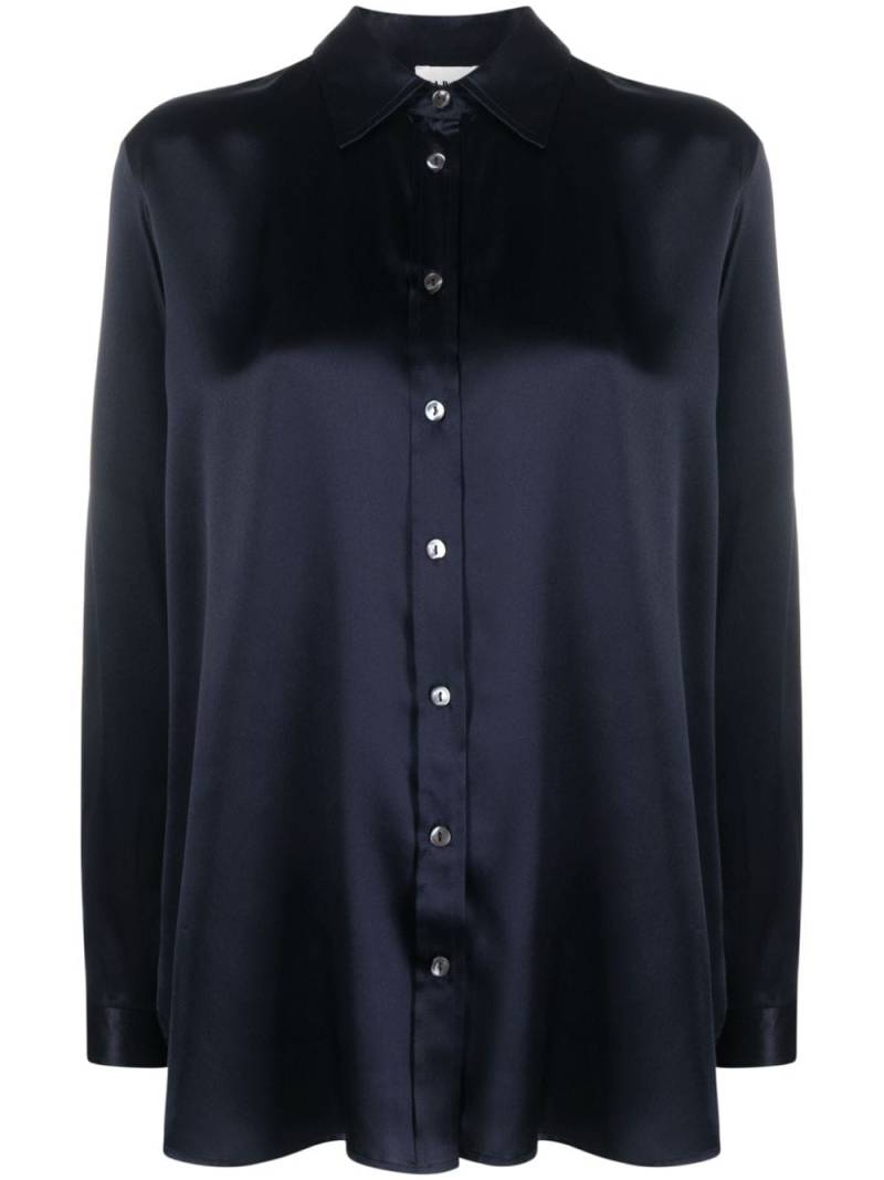 P.A.R.O.S.H. long-sleeved silk shirt - Blue von P.A.R.O.S.H.