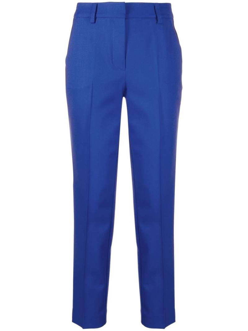 P.A.R.O.S.H. mid-rise slim-fit trousers - Blue von P.A.R.O.S.H.