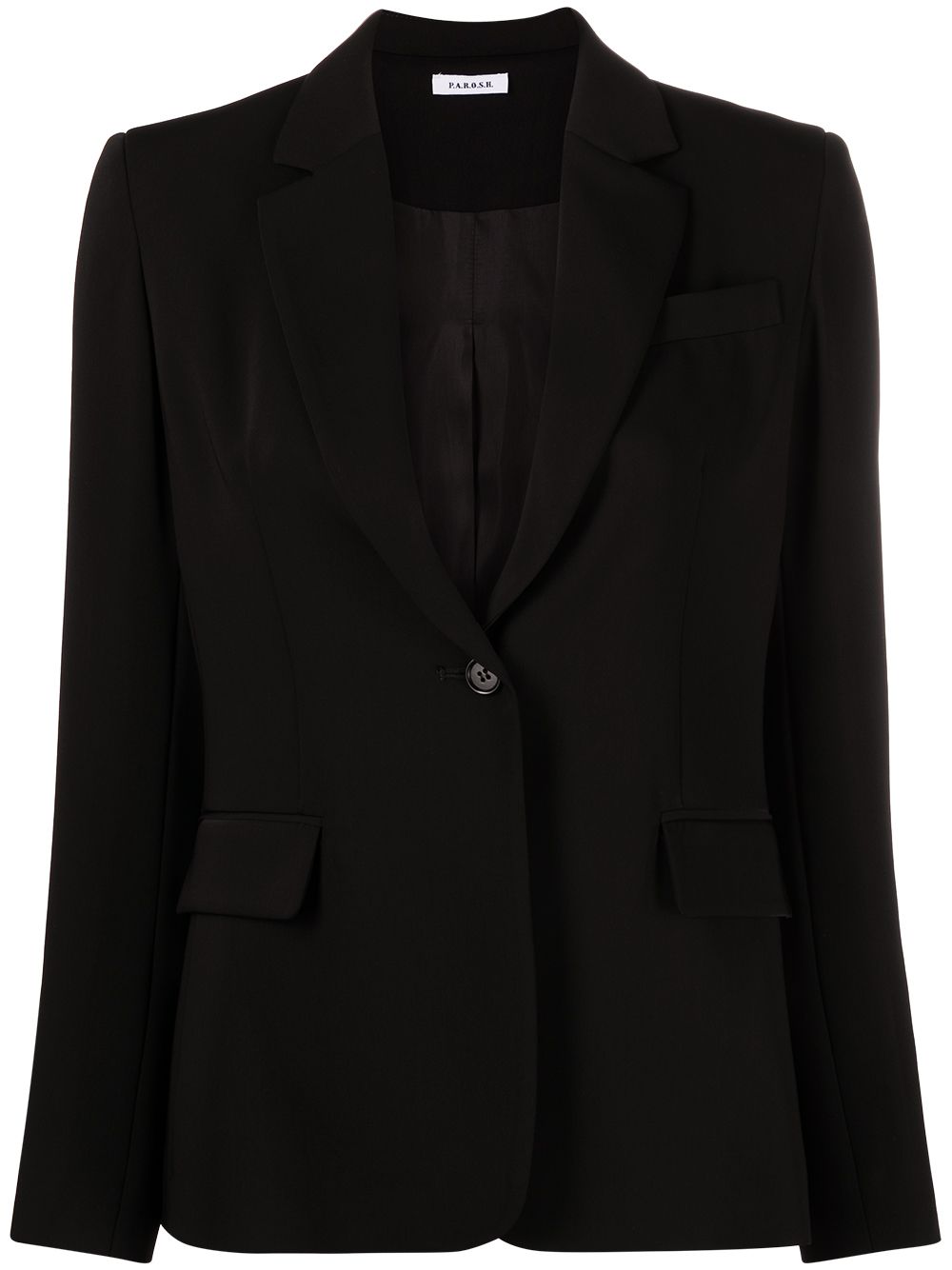 P.A.R.O.S.H. notched-lapel single-breasted blazer - Black von P.A.R.O.S.H.