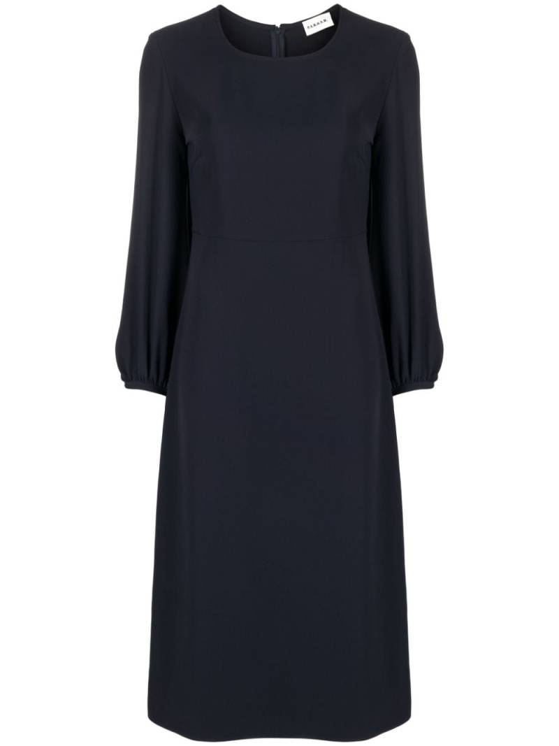 P.A.R.O.S.H. poet-sleeve midi dress - Blue von P.A.R.O.S.H.